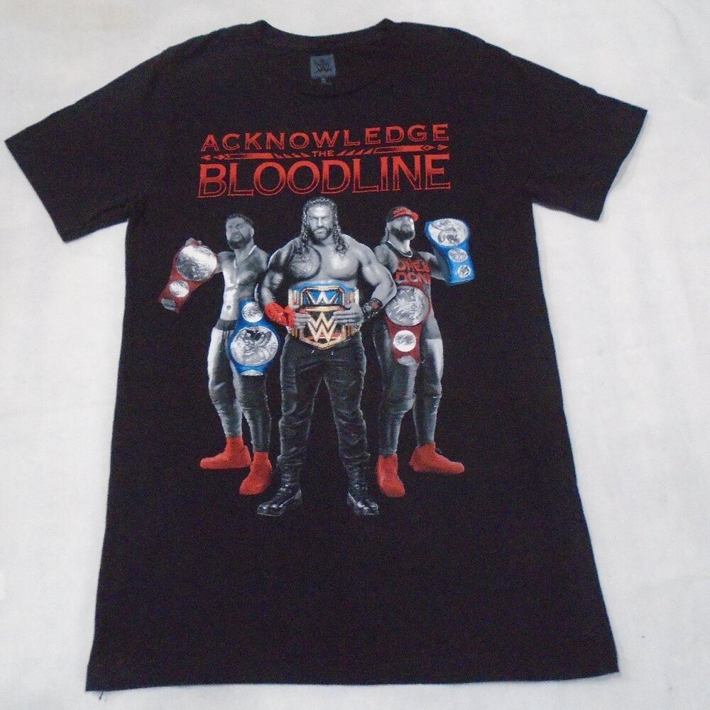 WWE The Bloodline Acknowledge The Bloodline Roman, USOS Shirt Size Small